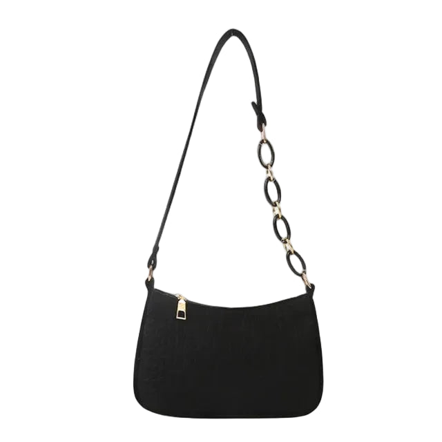 Petit sac effet croco