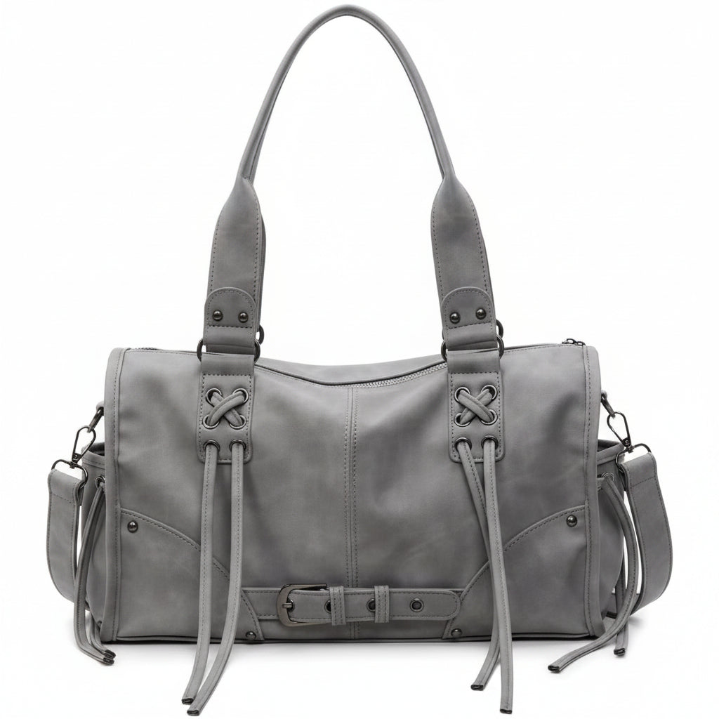 Laura – Sac à franges en daim végan