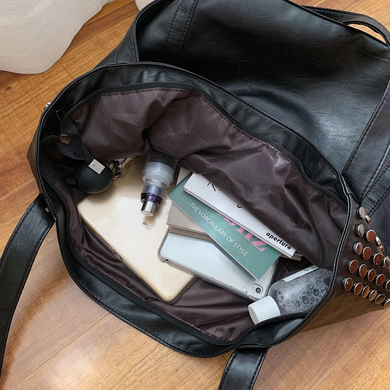 Sandrine - Sac à main cuir noir