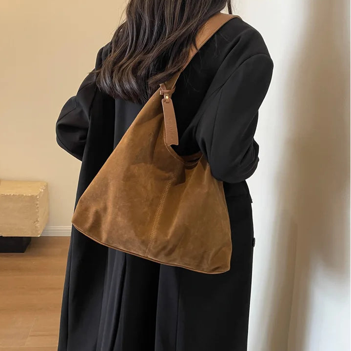 Louise - Sac à main en daim