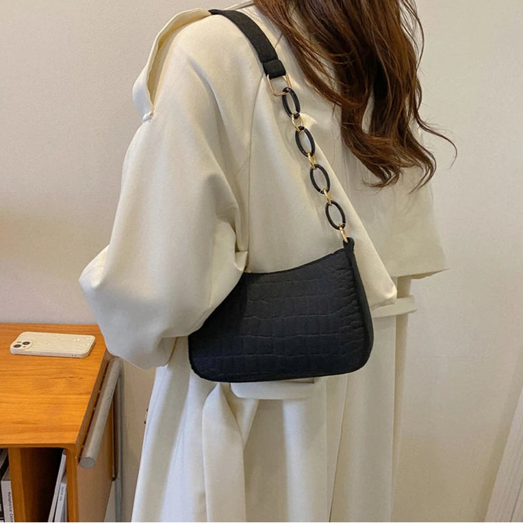 Thaïs - Petit sac effet croco