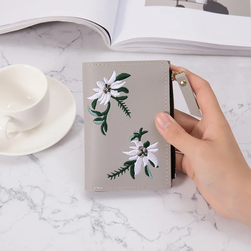 Mara - Portefeuille femme fleuri