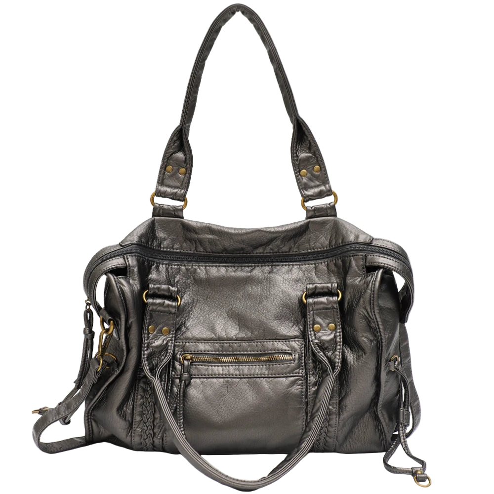 Sofia - Sac à main vintage cuir souple