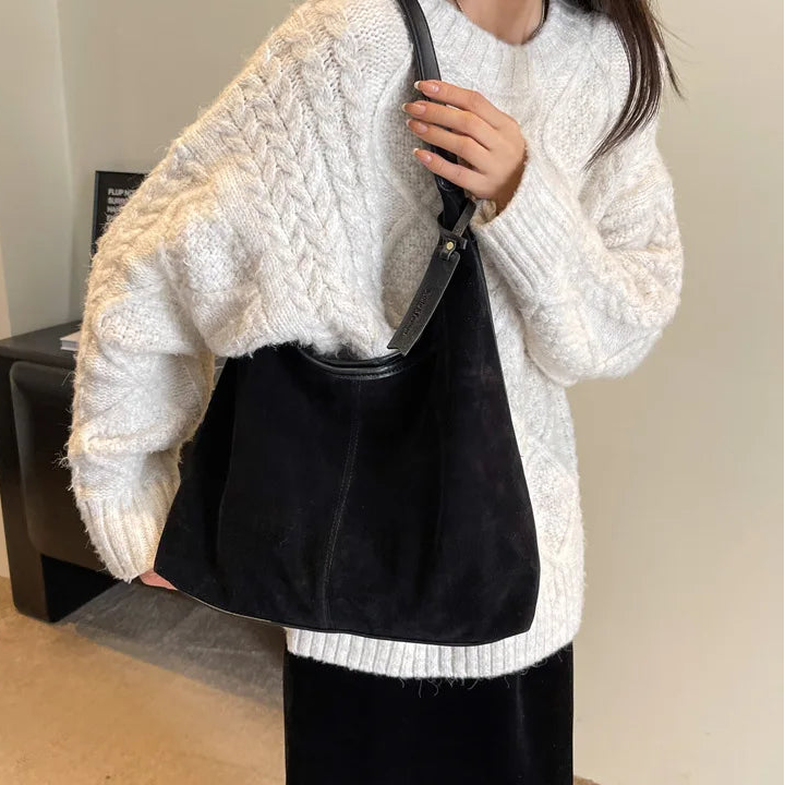 Louise - Sac à main en daim