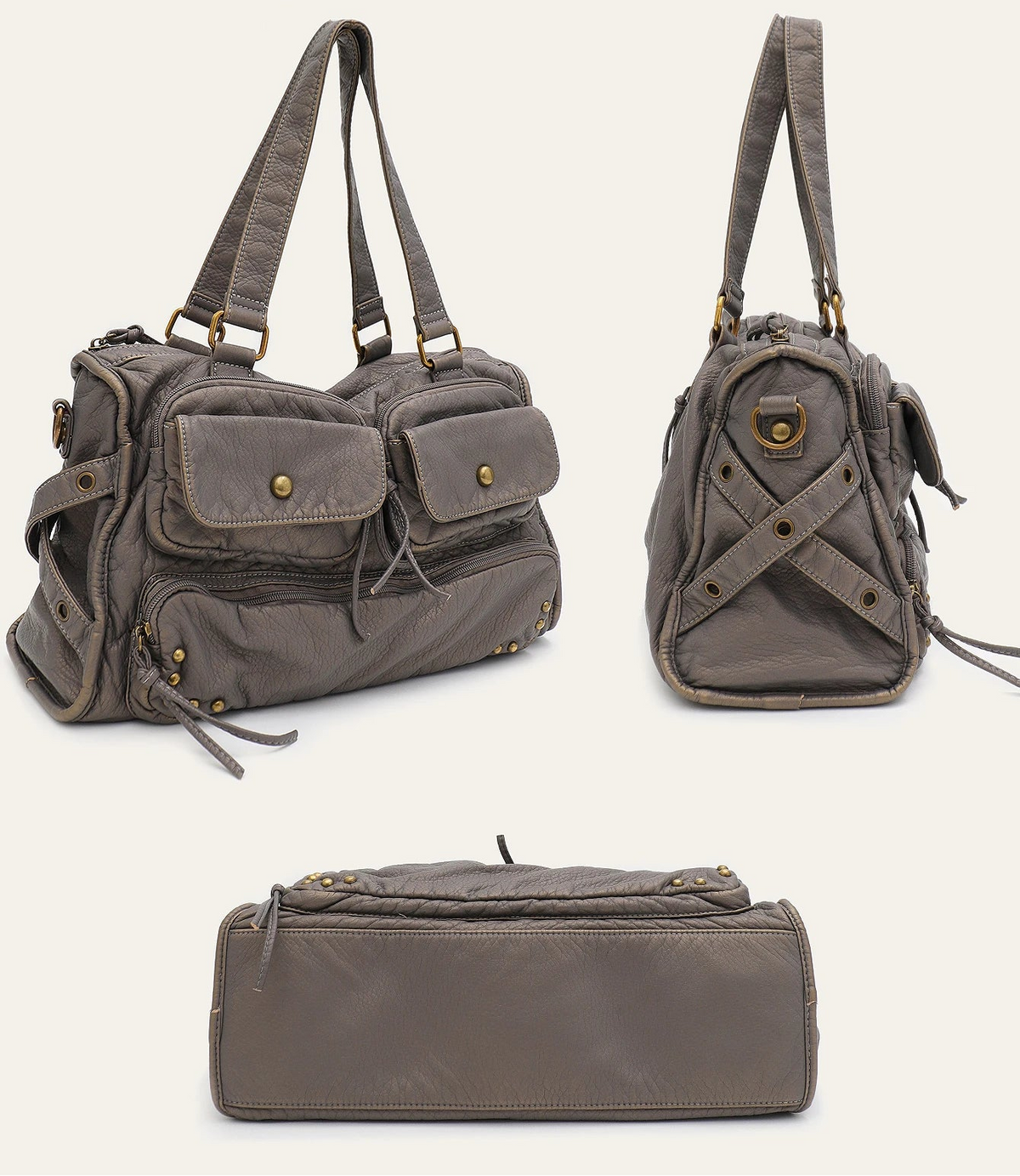 Olga - Sac bandouliere gris