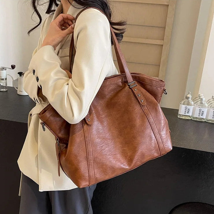 Olivia - Grand sac à main cuir souple