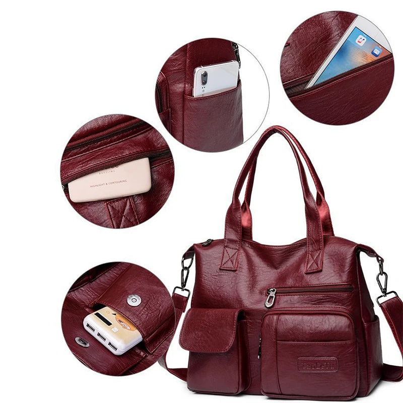 Alexia - Sac à main avec poches extérieures