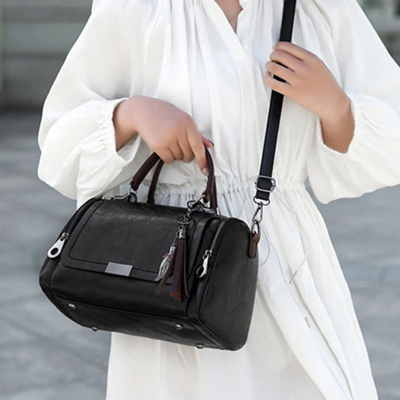 Eva - Sac à main cuir vintage