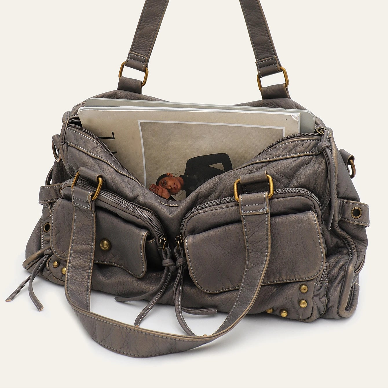 Olga - Sac bandouliere gris