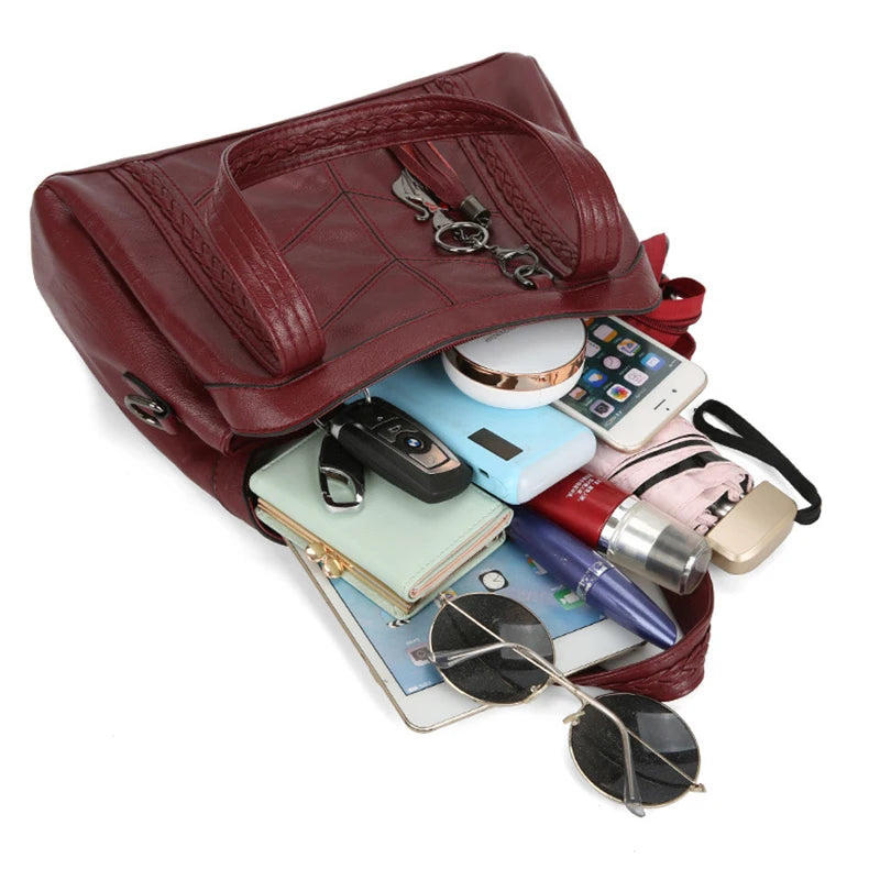 Noémie - Grand sac bandoulière femme cuir