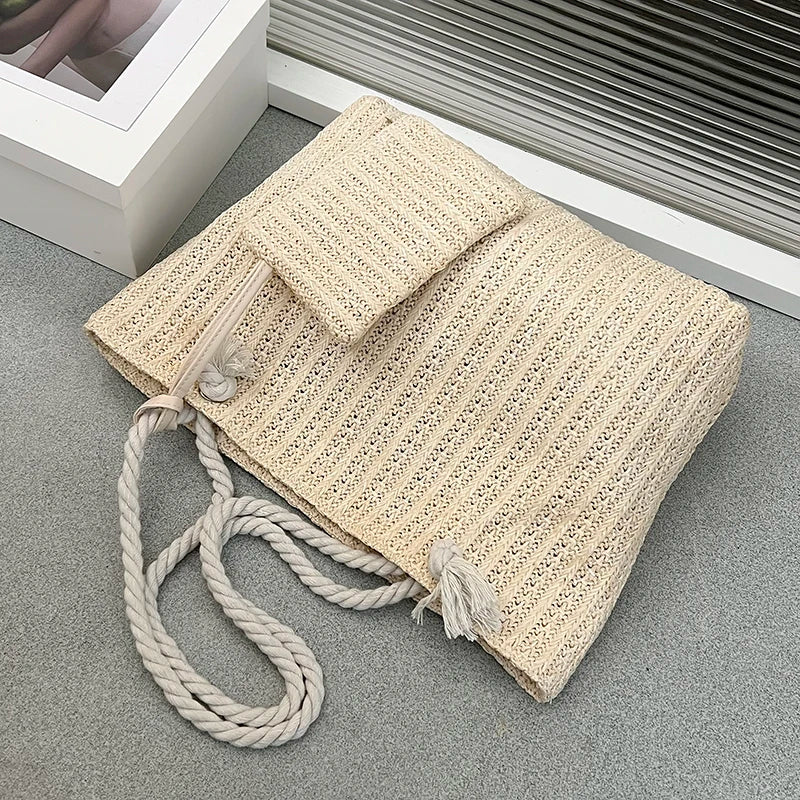 Amandine - Sac de plage en paille