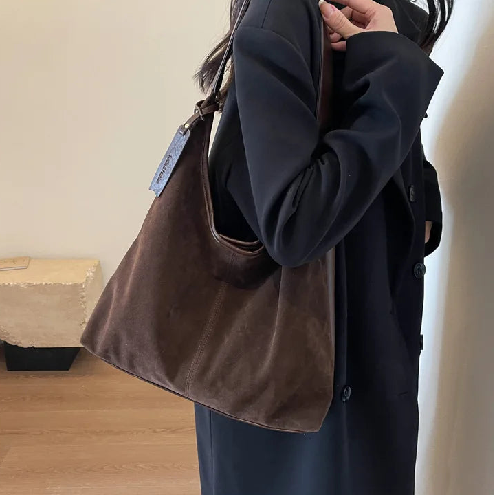 Louise - Sac à main en daim