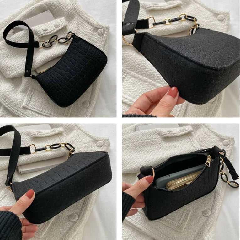 Thaïs - Petit sac effet croco