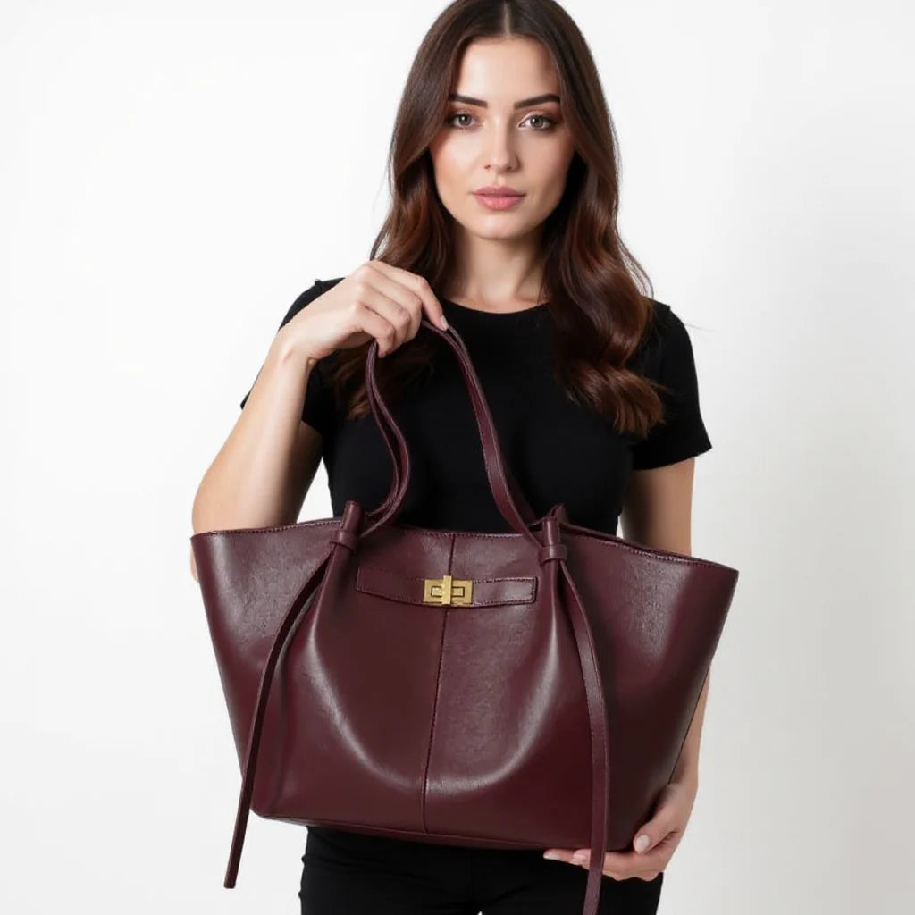 Enora  – Grand sac à main rigide